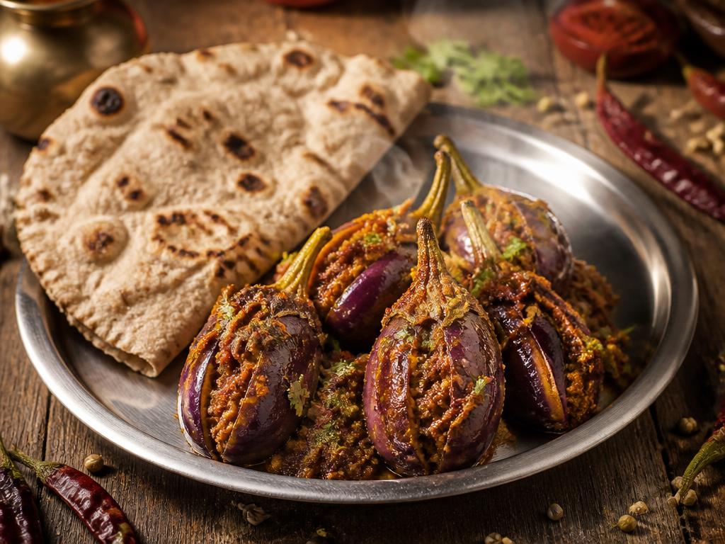Bharli Vangi & Jowar Bhakri