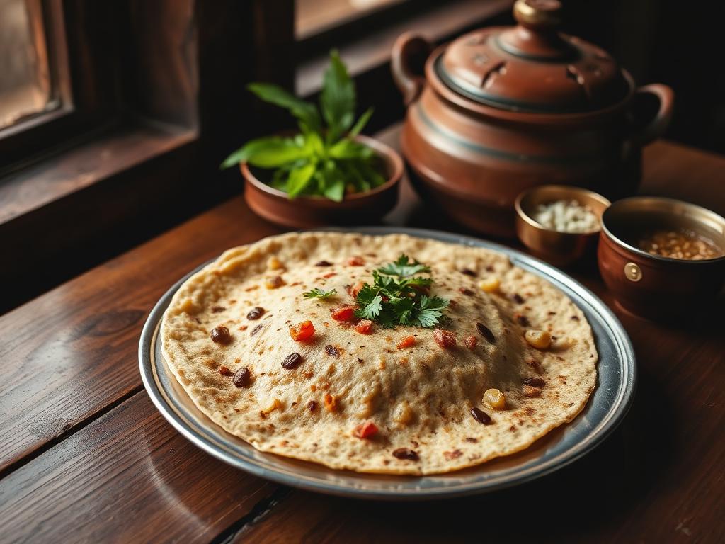 Pithla, Bhakri & Thecha